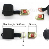 High quality and universal two point car retractable safety belt made in china