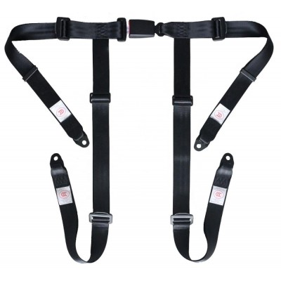 New design SNJ4A01 polyester racing car 4-point car seat belt